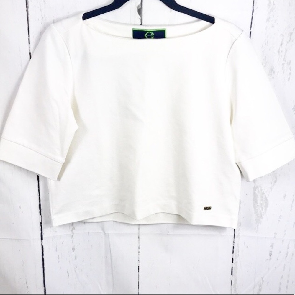 C Wonder Boxy Solid Ponte Top size s